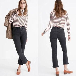Madewell Cali Demi-Boot Jeans in Bellspring Wash: Button-Front Edition